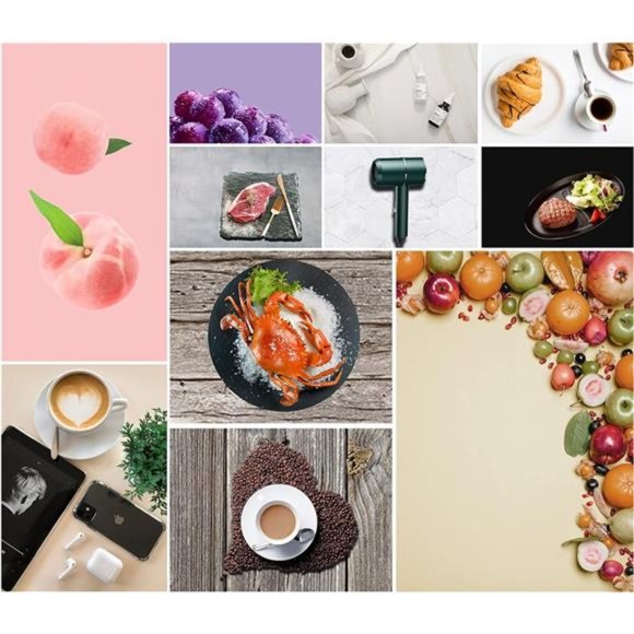 7PCS 14Patterns Double-Sided Photography Background Paper with Stand, Waterproof - Picture 5 of 8